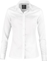 Dames Blouse Strijkvrij Wit maat S