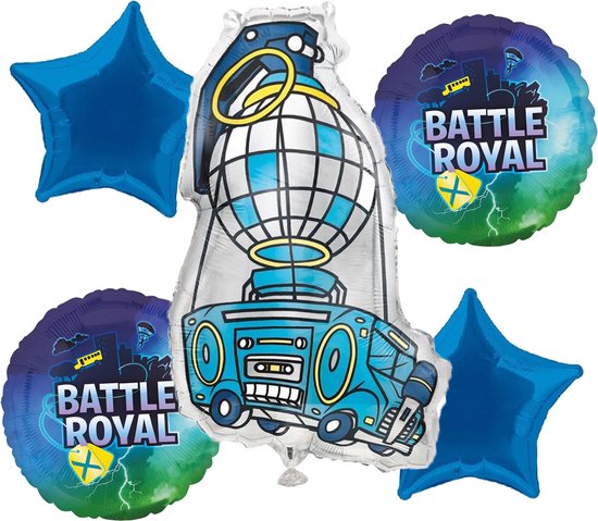 Fortnite - Battle Royale - Ensemble de Ballon - 5 pièces - Ballon hélium -  Ballon
