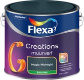 Flexa Creations - Muurverf - Extra Mat - Magic Midnight - 2,5l