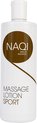 NAQI® Massage lotion Sport 500 ml - hypoallergeen - olierijk - langdurige (sport) massages - huidverzorgend - waterafwasbaar