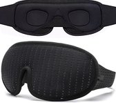HCH Supercomfortabele Verstelbaar Slaapmasker voor Vrouwen en Mannen - 100% Lichtblokkerend Zwart Traag Schuim Oog Masker voor Goede Nachtrusten