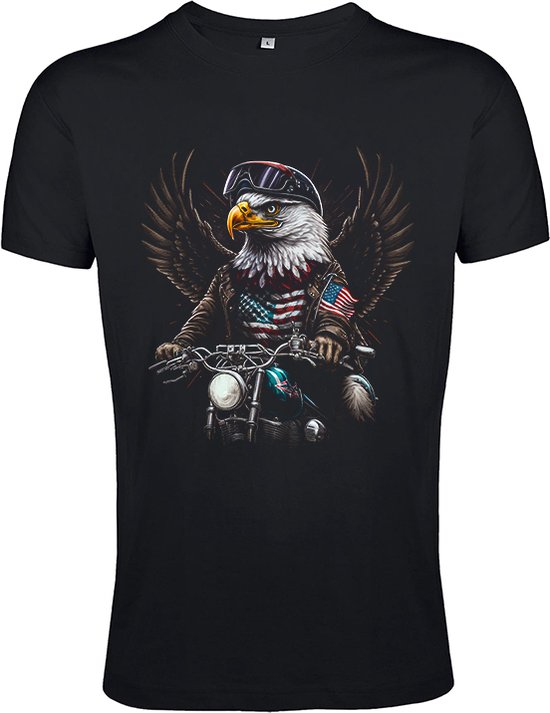 T-Shirt 1-151 zwart The Eagle - Zwart, 4xL