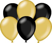 Party balloons - Metallic black - gold