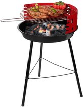 Houtskoolbarbecue Ø38 cm - Halfopen - Zwart / Rood - BBQ