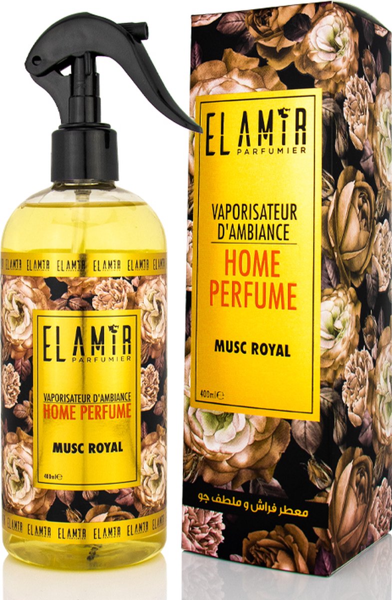 Vaporisateur D’ambiance EL AMIR Musc Royal 400 ml - Spray textile - Parfum d’intérieur