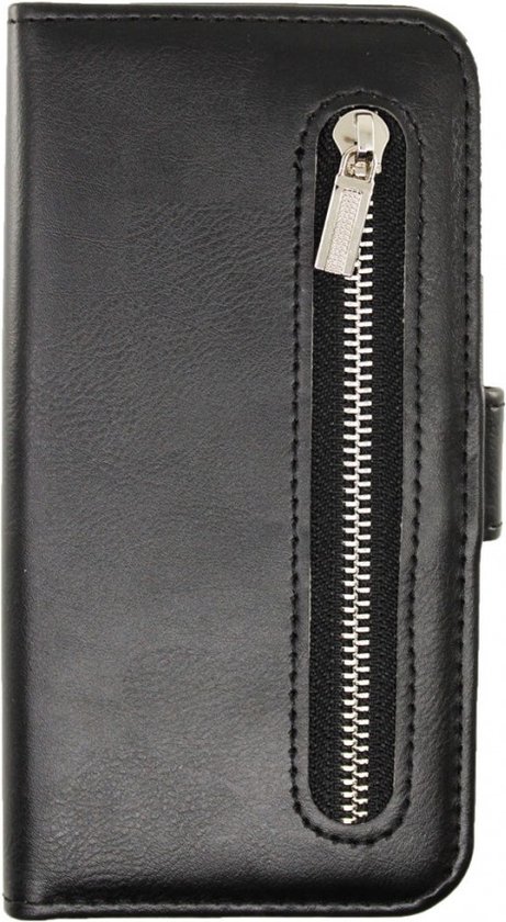 Samsung Galaxy A51 Rico Vitello Zipper Wallet case/book case cover couleur Zwart