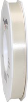 1x XL Hobby/decoratie beige kunststof sierlinten 1,5 cm/15 mm x 91 meter- Luxe kwaliteit - Cadeaulint lint/ribbon