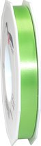 1x XL Hobby/decoratie groene kunststof sierlinten 1,5 cm/15 mm x 91 meter- Luxe kwaliteit - Cadeaulint lint/ribbon