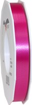 1x XL Hobby/decoratie fuchsia roze kunststof sierlinten 1,5 cm/15 mm x 91 meter- Luxe kwaliteit - Cadeaulint lint/ribbon