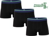3 stuks Heren boxershort - Bamboe - Ondergoed - Zwart - Maat XL