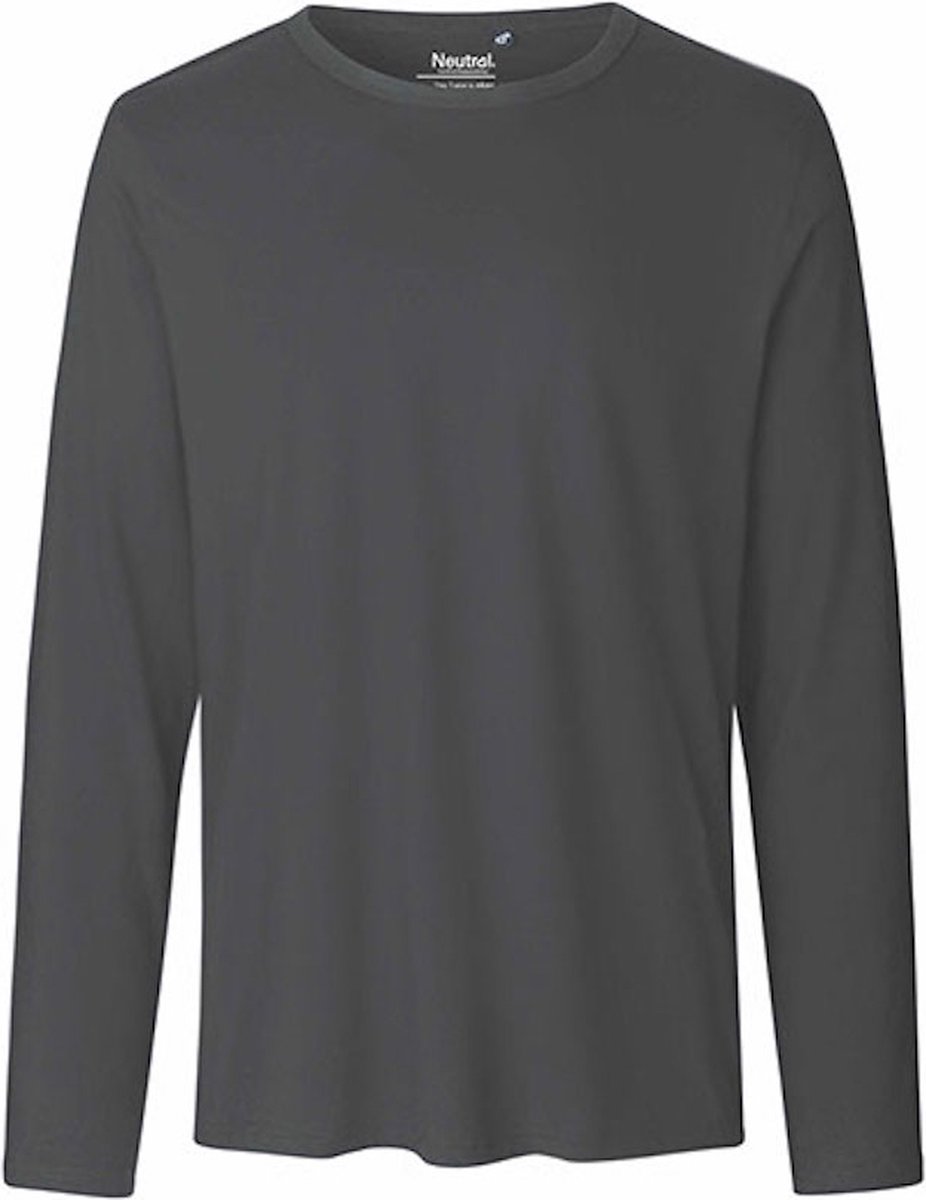 Neutral Men´s Long Sleeve T-Shirt NE61050 - Charcoal - S