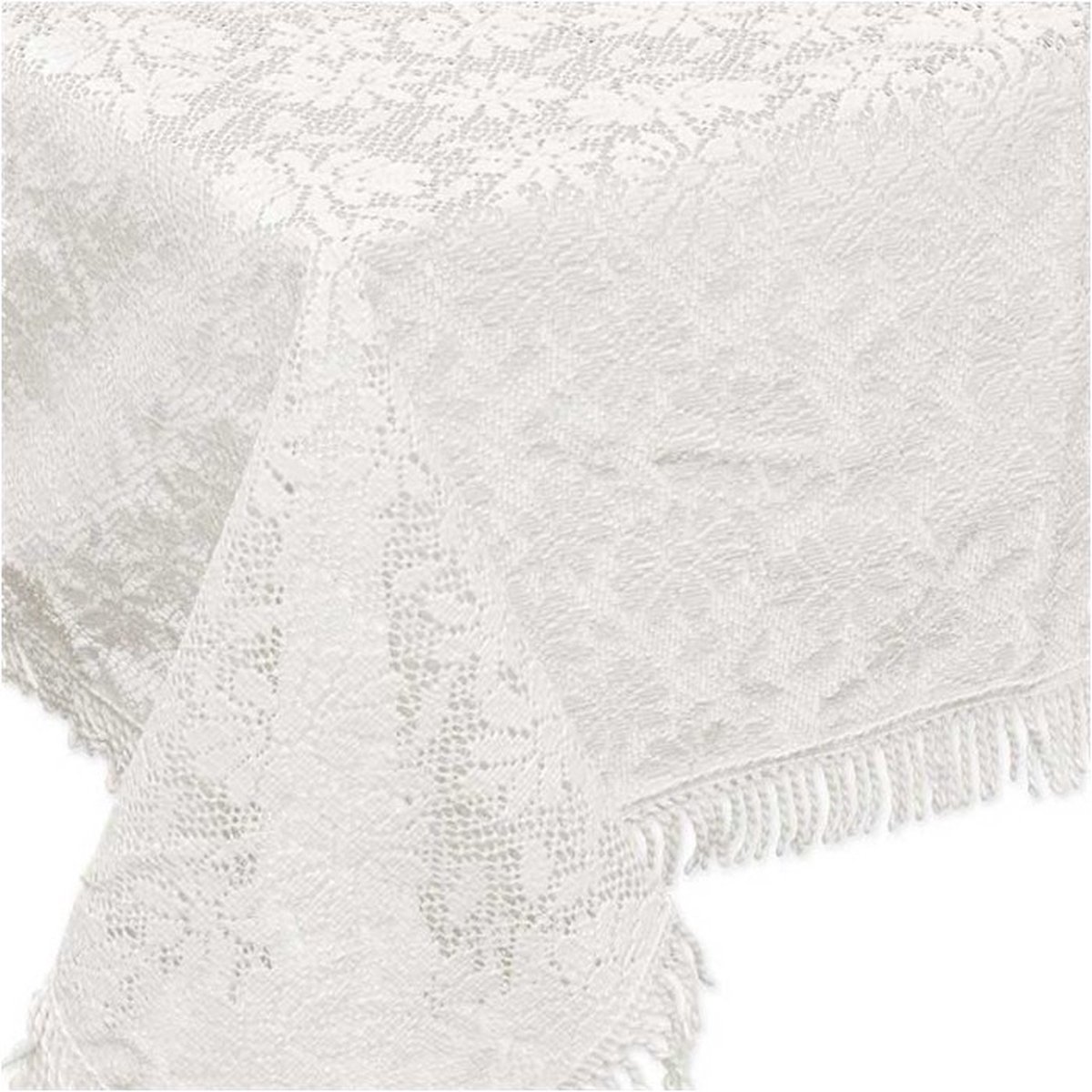 Unique Living buiten tafelkleed/tafellaken - wit - 150 x 220 cm - Rechthoekig