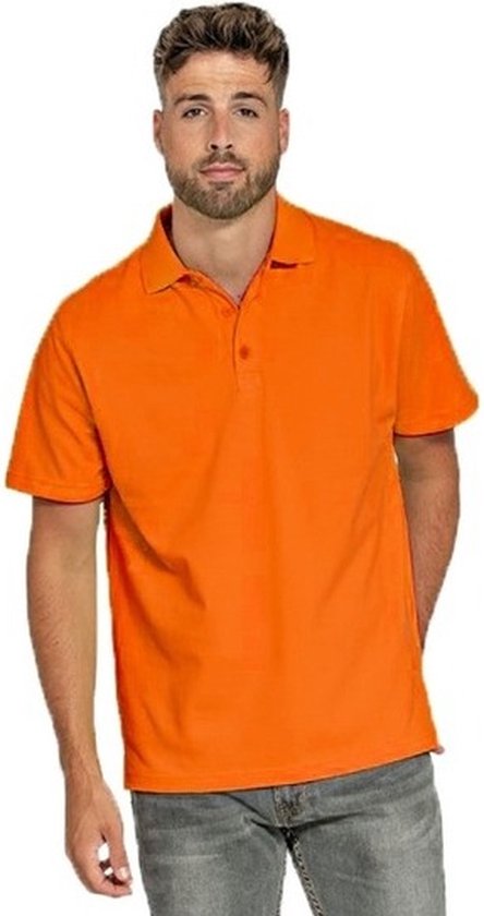 Oranje poloshirts voor heren - Oranje herenkleding - Werkkleding/casual kleding L (40/52)