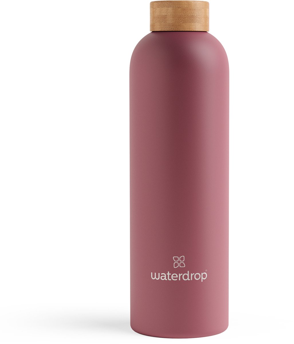 waterdrop® Thermosfles - 1 L - Roestvrij Staal - Mat Roze