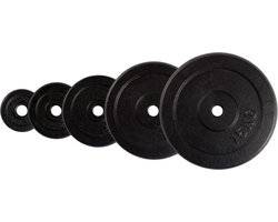 VirtuFit Gietijzeren Halterschijf Set - 2 x 5 kg - Zwart - Gewicht - 30 mm - Gewicht Schijf - Sport Gewichten voor Thuis - Geschikt voor Fitness, CrossFit & Functional Training