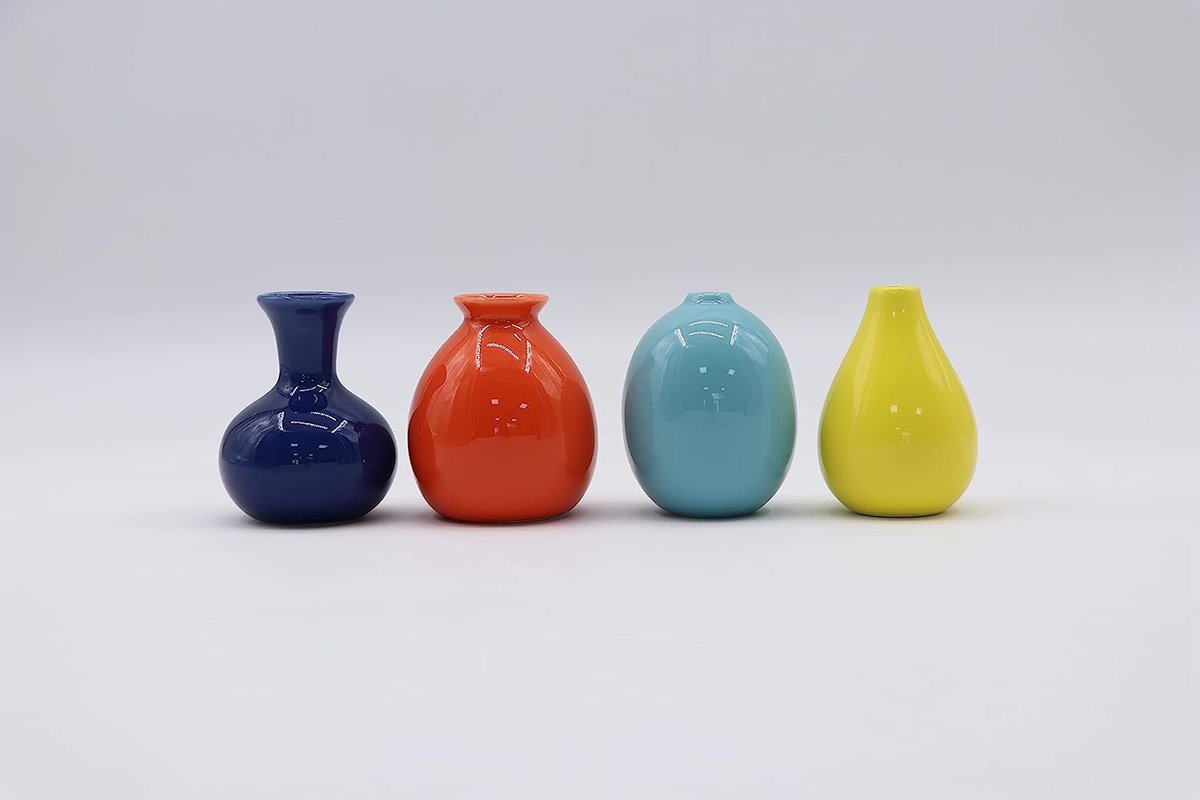 Kleurrijke vazen voor de herfst, set van 3, moderne kleine