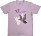 Prince - Doves Distressed Heren T-shirt - M - Paars