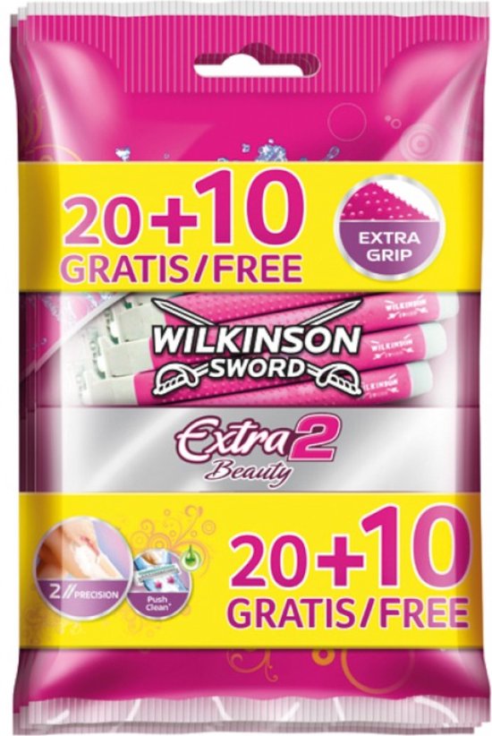 Wilkinson extra 2 Beauty scheermesjes 20 stuks + 10 gratis