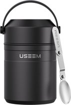 Voedsel Thermos RVS Grijs - 800ml | Oanh's Winkeltje