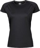 Women's CoolDry Sportshirt met korte mouwen Black - XXL