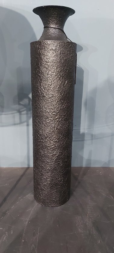 Zwarte Vaas 60 cm, Fles vaas, Vaas hoog zwart | bol.com