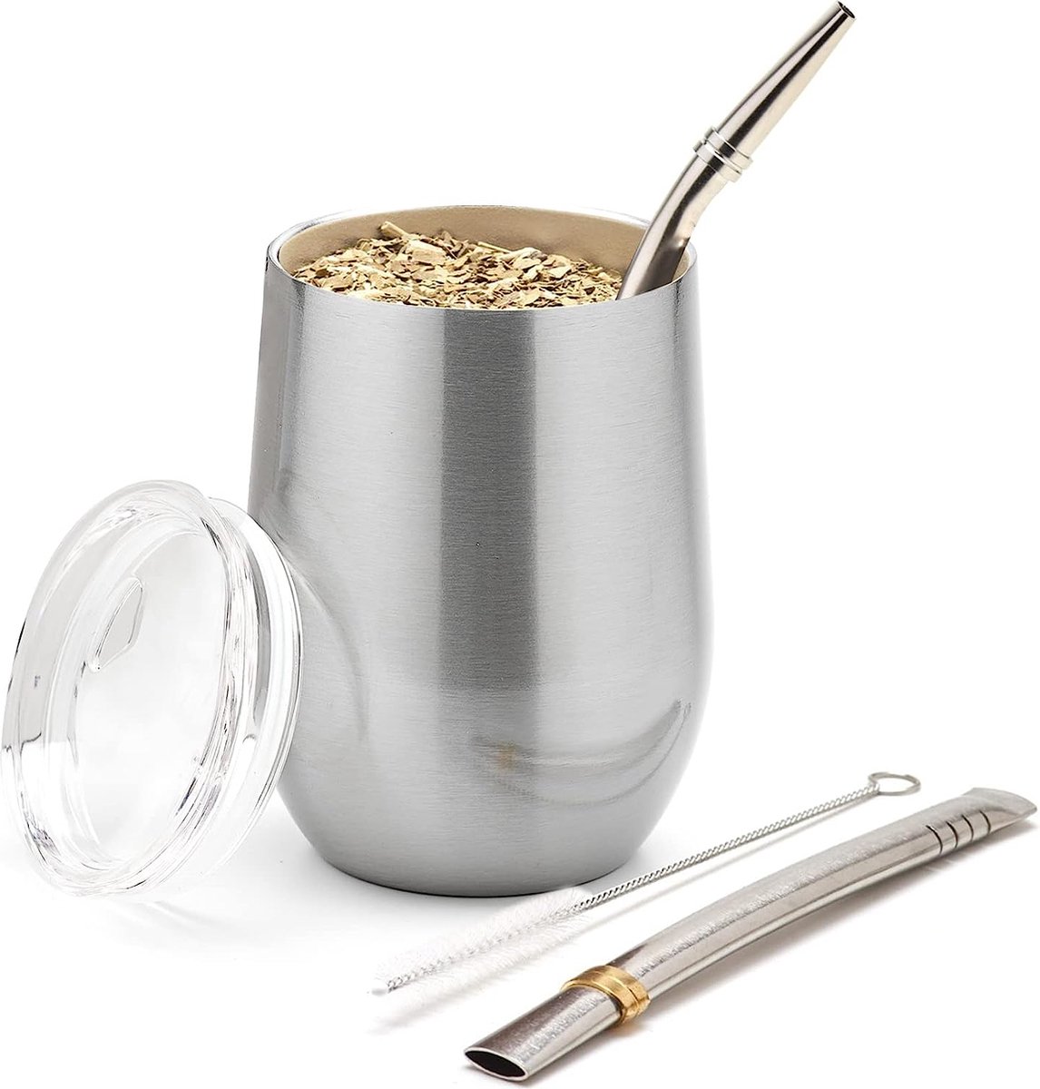Keramische mat-theekop Marmol Dark 350 ml ○ Kermika kalebas mok ○ Keramische mate-theekop ○ De kleur van klassiek marmer ○ Herbruikbaar ○ Vaatwasmachinebestendig