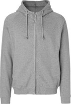 Bol.com Unisex Hoodie met capuchon en rits Sport Grey - M aanbieding