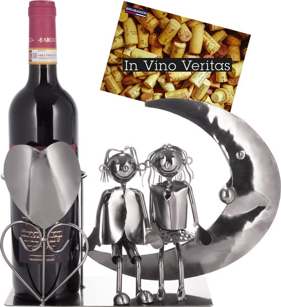 BRUBAKER PORTE-BOUTEILLE DE vin Couple amoureux avec Cœur Métal Carte cadeau EUR 29,99 - FR BRUBAKER PORTE-BOUTEILLE DE vin Couple amoureux avec Cœur Métal Carte cadeau EUR 29,99 - FR