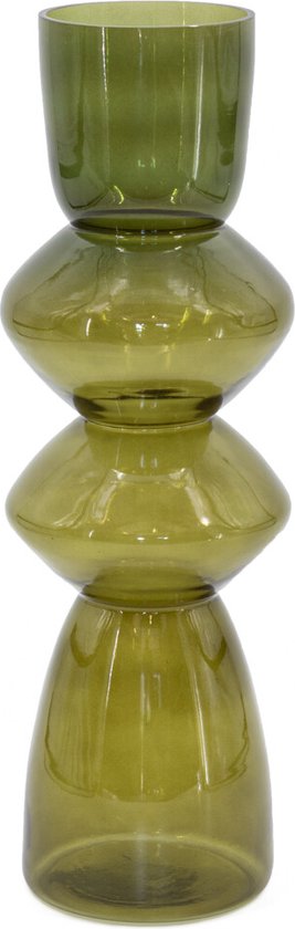 Glazen vaas olive