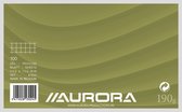 Fiche AURORA 125 x 200 mm quadrillé 5 mm 190 g/m² - 100 feuilles