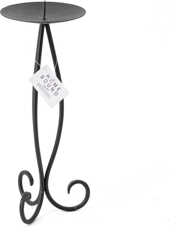 Metalen dennenappel kandelaar dinerkaars Brown 15 cm - Lifestyle By Leonie