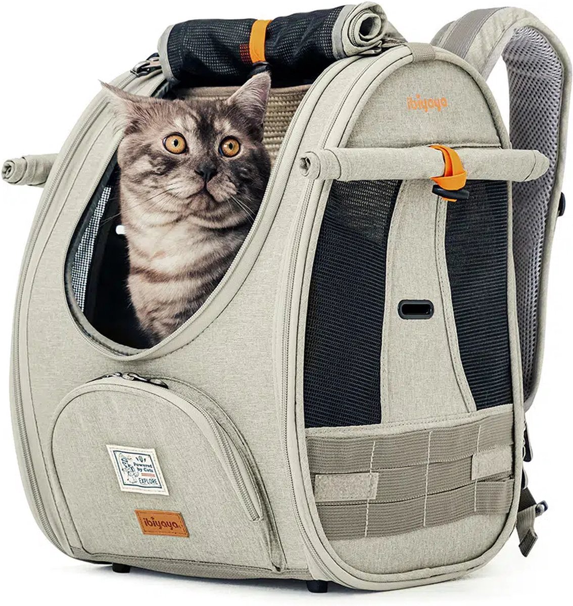 Ibiyaya Rugzak - Adventure - Cat Carrier - Voor Katten - 30x27x42cm