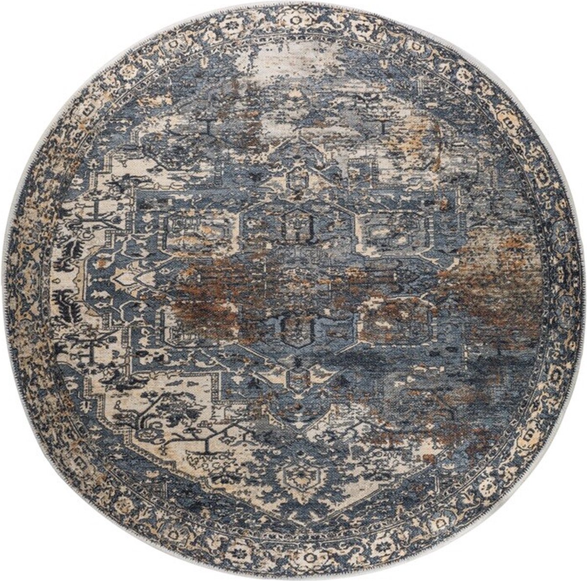HomeBound by KY | Karpet Gaba ø120cm rond | vloerkleed