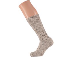 Apollo - Tiroler shopper sokken - Beige - Maat 39/42 - Tiroler kousen - Oktoberfest dames - Oktoberfest heren - Oktoberfest sokken - Oktoberfest kousen