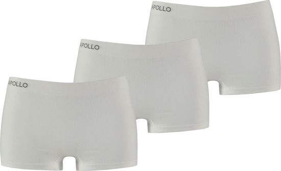 Apollo - Dames hipster - Wit - Maat M - 3-Pack - Dames ondergoed - Sloggie ondergoed - Dames boxershort