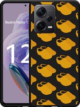 Cazy Hoesje Zwart geschikt voor Xiaomi Redmi Note 12 Pro+ 5G Klompen