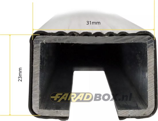 Galeries de toit adaptées aux barres de toit fermées Audi A3 Sportback 2004 à 2013 - Acier Narrow - Capacité de charge 75kg - Merk Farad