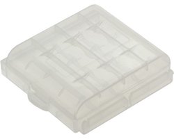 Bewaarbox voor 4x Accu Batterij AAA of AA Penlite