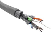 CAT6 S/FTP 100 meter internetkabel op rol soepel grijs CCA - netwerkkabel