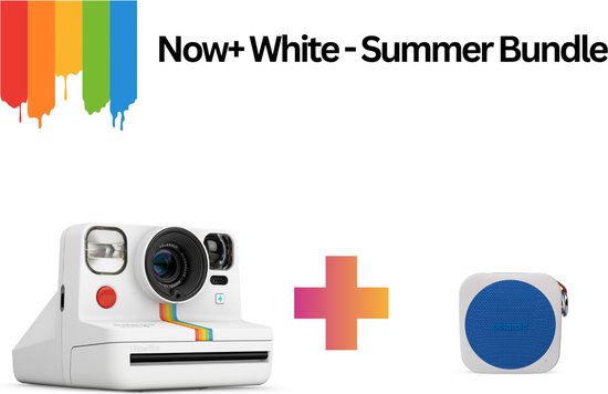 Polaroid Now+ Summer Bundle White - Polaroid Now Plus Camera & Polaroid P1...