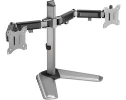 My Wall bureaustandaard voor 2 monitoren tot 32 inch / full motion / zwart/zilver