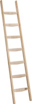 Enkele ladder hout - 7 treden/sporten - Stahoogte 438 cm - Houten trap