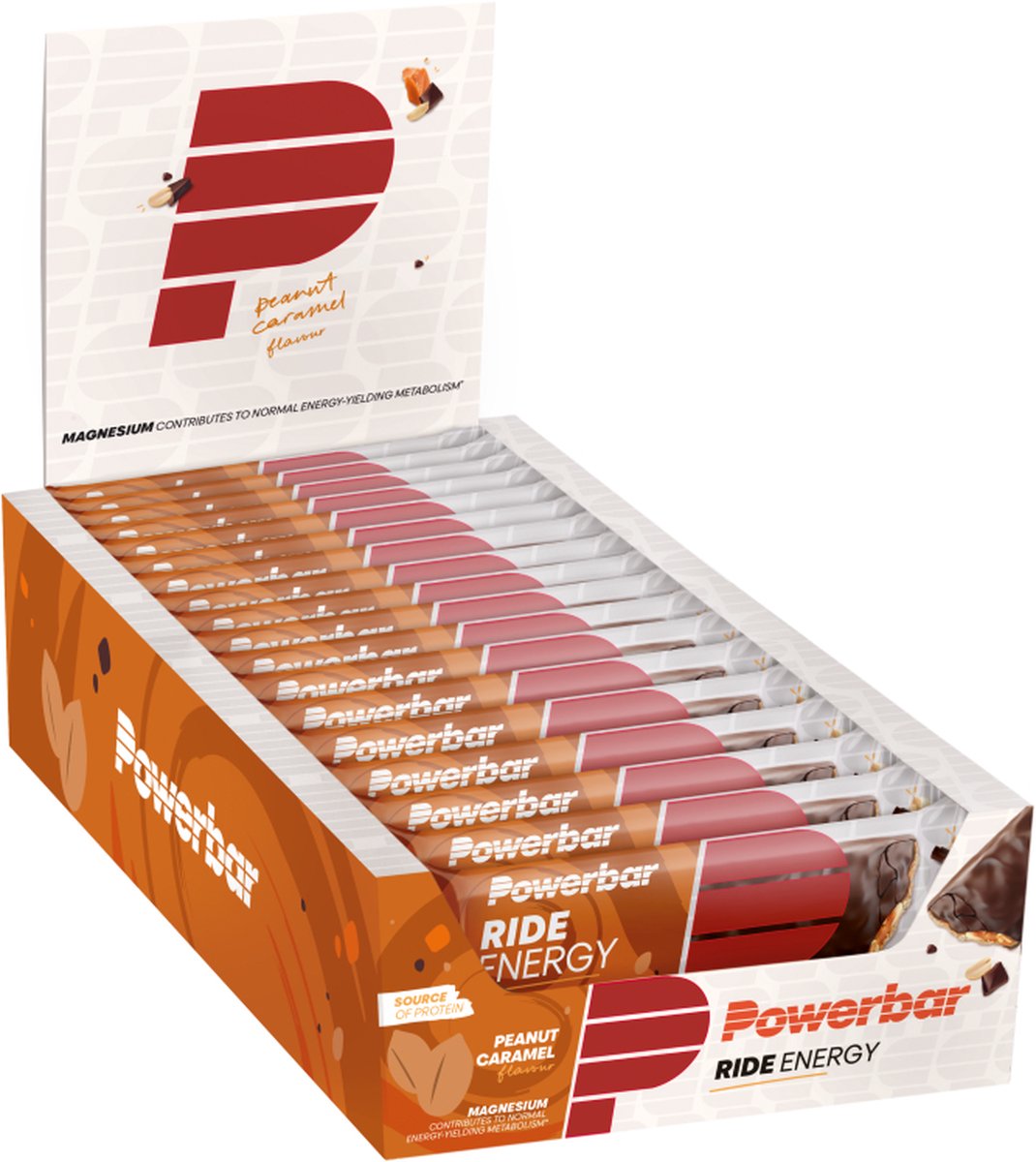 Goedkoopste Powerbar energiereep | Ride Energy Bar | Peanut Caramel - 18x55 g