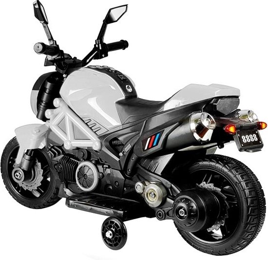 MDM Bikerjack Voor Kinderen – Zwart/Wit – Winddicht & Waterafstotend Polyamide – Met Uitneembare Beschermers (vanaf Maat L)