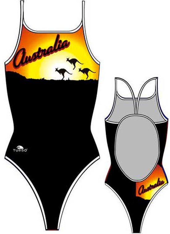 Maillot de bain Turbo Australia Sun 2012 L Zwart