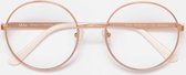 GLAS grace leesbril sterkte +1.50 Rosegoud - Metaal - Retro rond