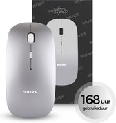 Wurk Draadloze Muis – Oplaadbaar – Bluetooth 4.0 – 2.4GHz – USB – Draadloos – Computermuis – Laptop – PC – Zilver