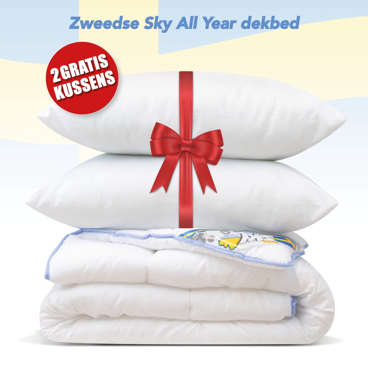 All Year dekbed + 2 Hoofdkussen - Litsjumeaux - Dekbed Set - 240x200 cm