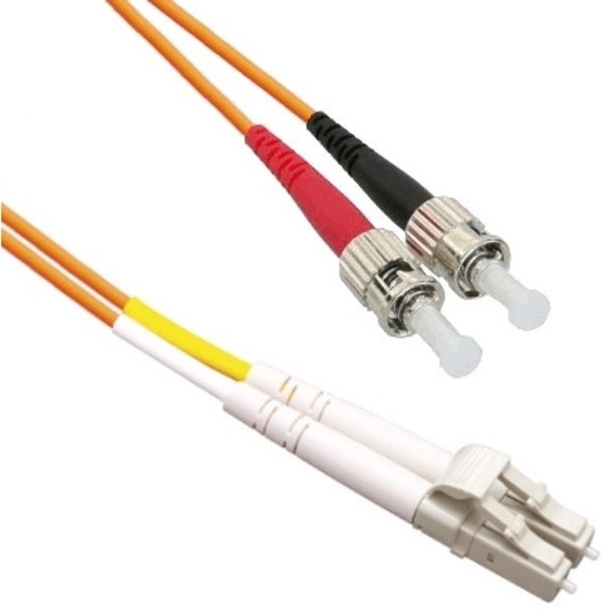 Premium LC - ST Duplex Optical Fiber Patch kabel - Multi Mode OM1 - oranje / LSZH - 7 meter