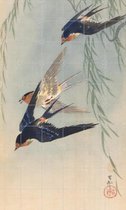 IXXI Three Birds in Full Flight - Wanddecoratie - Dieren en insecten - 120 x 200 cm